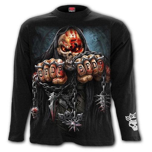 tričko pánske s dlhým rukávom SPIRAL - Five Finger Death Punch - GAME OVER - G222M323