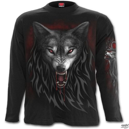 tričko pánske s dlhým rukávom SPIRAL - Legiend Of The Wolves - D063M301