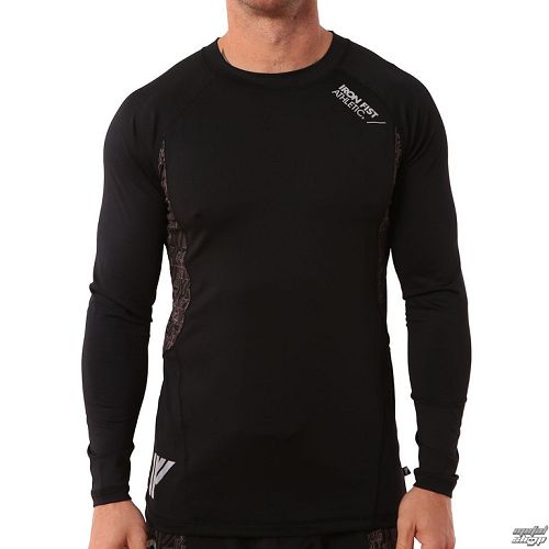 tričko pánske s dlhým rukávom (termo) IRON FIST - Stamina Base Layer - Black