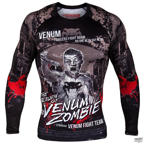 tričko pánske s dlhým rukávom Venum - Zombie Return Rashguard - Black - VENUM-03220-001