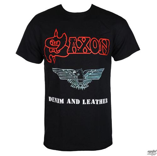 tričko pánske SAXON - DENIM & LEATHER - RAZAMATAZ - ST0336