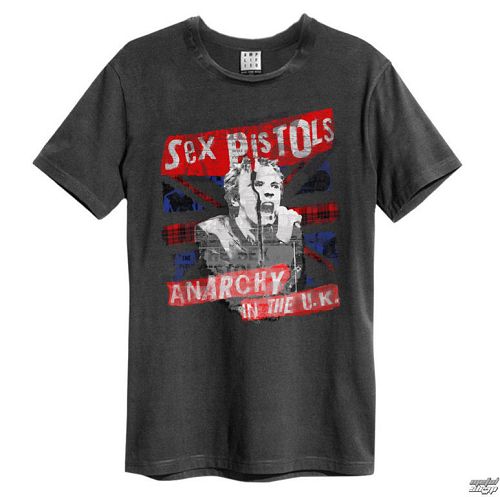 tričko pánske Sex Pistols - Anarchy - Charcoal - AMPLIFIED - ZAV210TSP