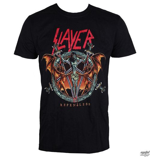 tričko pánske Slayer - Demon Christ Repentless - Black - ROCK OFF - SLAYTEE39MB