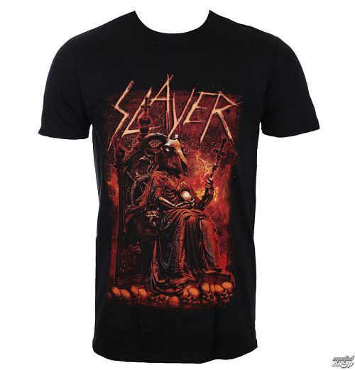 tričko pánske Slayer - Goat Skull - Black - ROCK OFF - SLAYTEE42MB