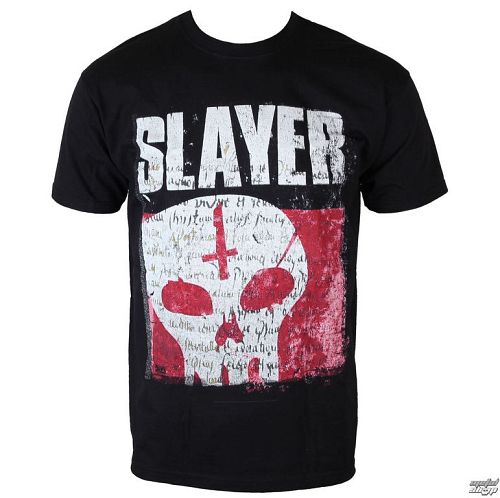 tričko pánske Slayer - Undisputed Attitude Skull - BLK - ROCK OFF - SLAYTEE32MB