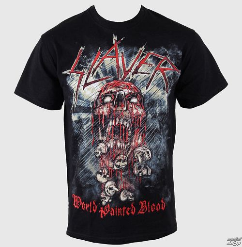 tričko pánske Slayer - World Painted Blood Skull - EMI - SLAYTEE09MB