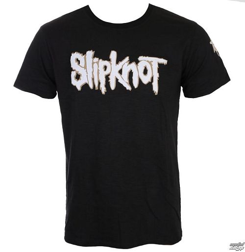 tričko pánske Slipknot - Logo & Star Applique Slub - ROCK OFF - SKAPSLUB01MB