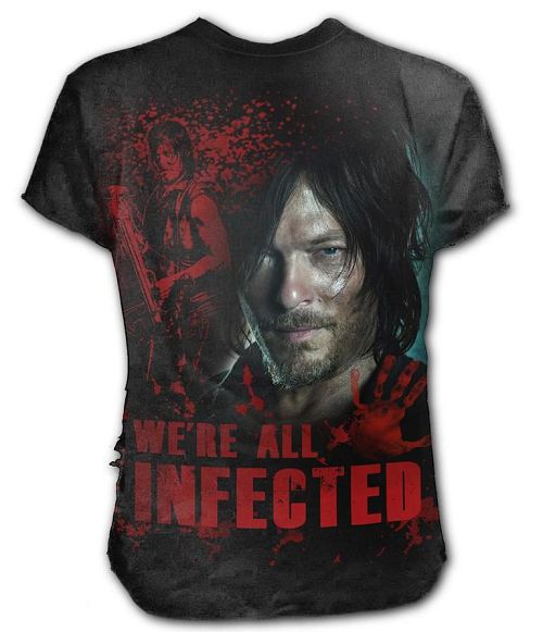 tričko pánske SPIRAL - DARYL - ALL INFECTED - Walking Dead - G001M125