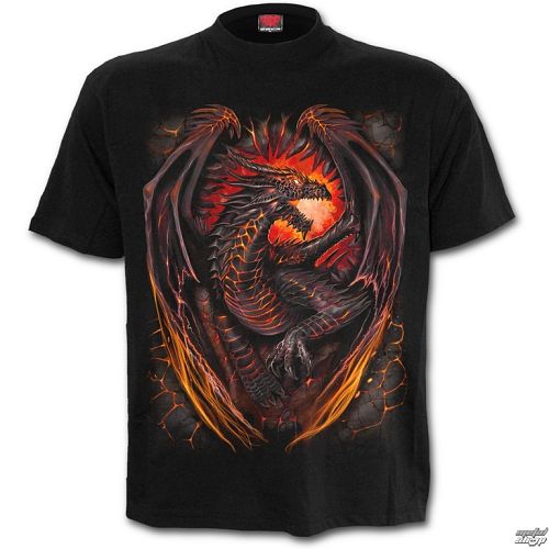 tričko pánske SPIRAL - Dragon Furnace - Black - L016M123