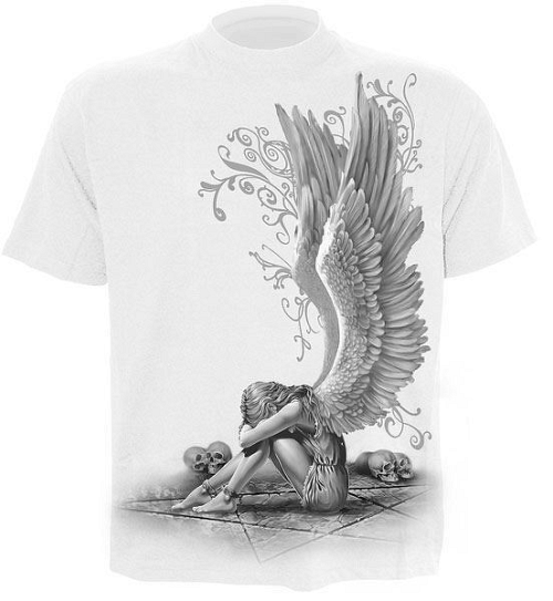 tričko pánske SPIRAL - Enslaved Angel - White - DT195619
