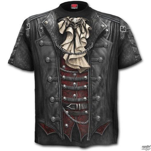 tričko pánske SPIRAL - Goth Wrap - Black - W025M105