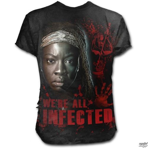 tričko pánske SPIRAL - MICHONNE - ALL INFECTED - Walking Dead - Black - G003M125