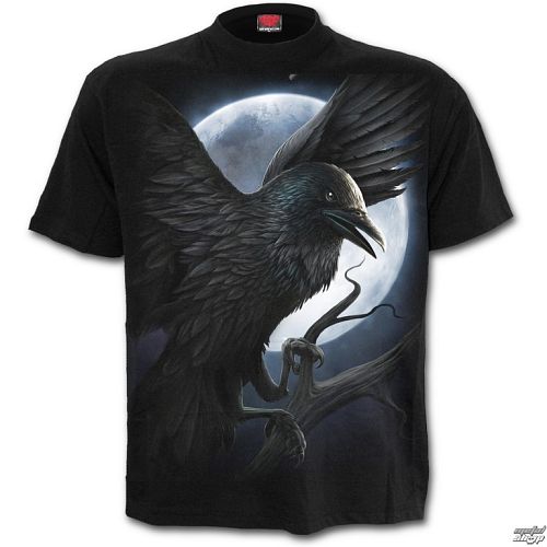 tričko pánske SPIRAL - Night Creature - Black - T116M101