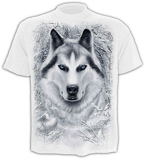 tričko pánske SPIRAL - White Wolf - TR324619