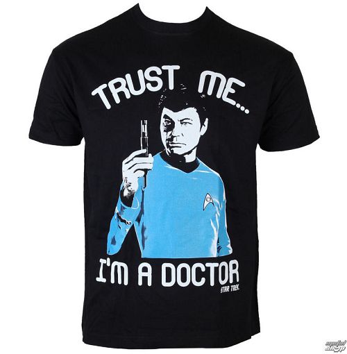 tričko pánske Star Trek - Trust Me-I am A Doctor - Black - HYBRIS - CBS-1-ST015-H40-13