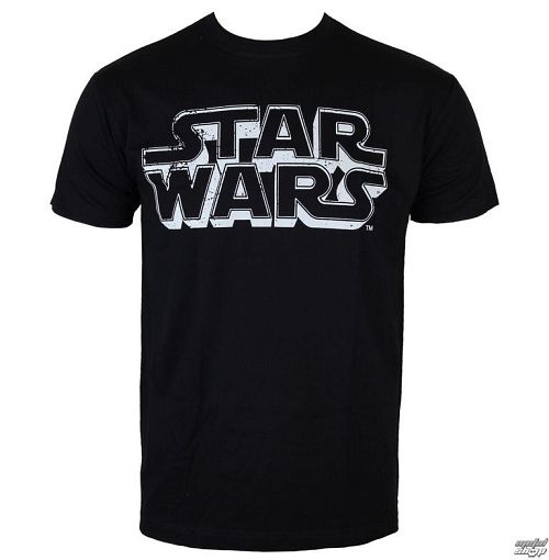 tričko pánske Star Wars - Distressed Logo - Black - HYBRIS - LF13-SW015-H36-1