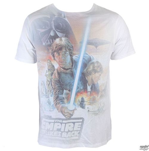 tričko pánske Star Wars - Luke Skywalker sublimation - White - INDIEGO - Indie0299