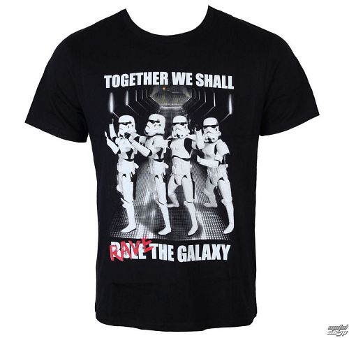 tričko pánske Star Wars - Trooper Party - Black - LEGEND - MESWSTOTS076