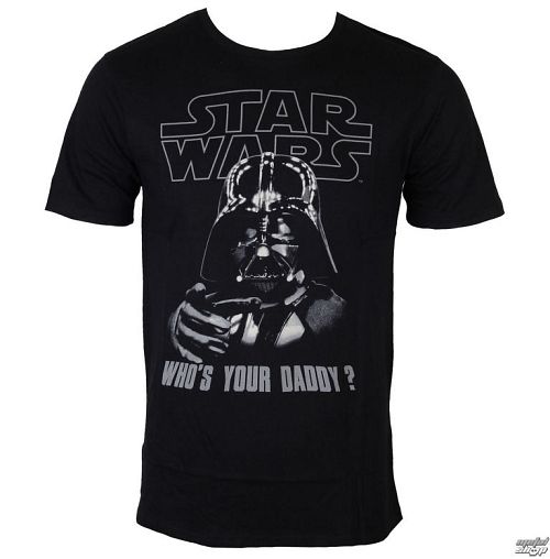 tričko pánske Star Wars - Who's Your Daddy - Noir - LEGEND - HSTTS1256