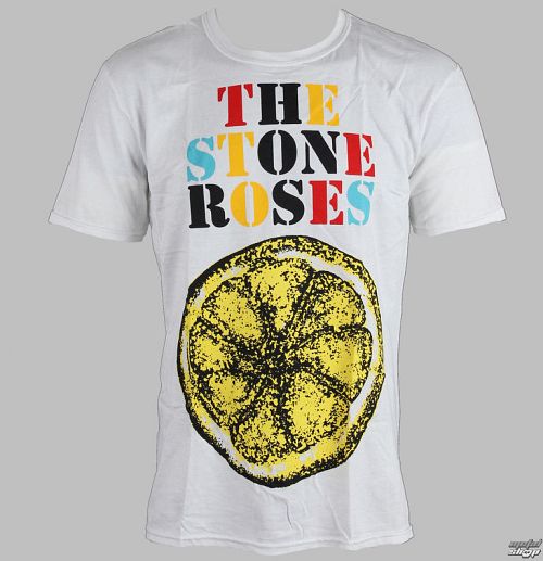 tričko pánske Stone Roses - Logo Lemon Multicolour - ROCK OFF - STRTS01