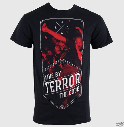 tričko pánske Terror - Hexagon - Black - RAGEWEAR - 029TSS045