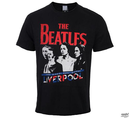 tričko pánske The Beatles - Liverpool - Black - AMPLIFIED - ZAV210BUJ
