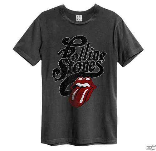 tričko pánske The Rolling Stones - Licked - Charcoal - AMPLIFIED - AV210LRS