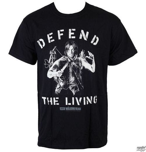 tričko pánske The Walking Dead - Daryl defend The Living - Black - INDIEGO - Indie0197
