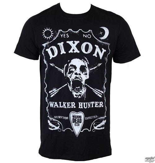 tričko pánske The Walking Dead - Dixon Board - Black - INDIEGO - Indie0312