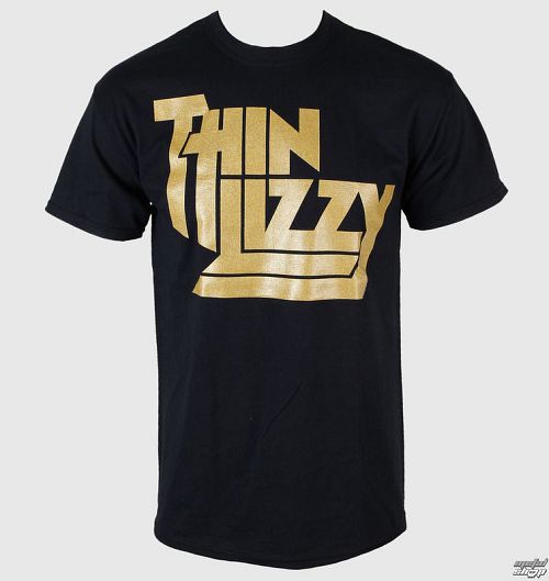 tričko pánske Thin Lizzy - Metallic Gold Logo - PLASTIC HEAD - PH5903