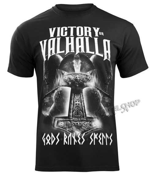 tričko pánske VICTORY OR VALHALLA - GODS AND RUNES - KSZP-777