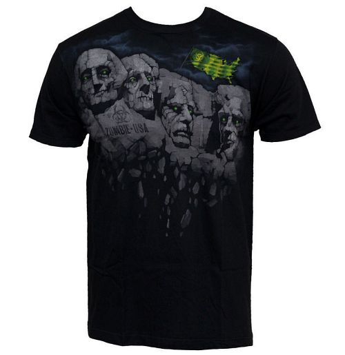 tričko pánske Zombie Rushmore - LIQUID BLUE - 31270