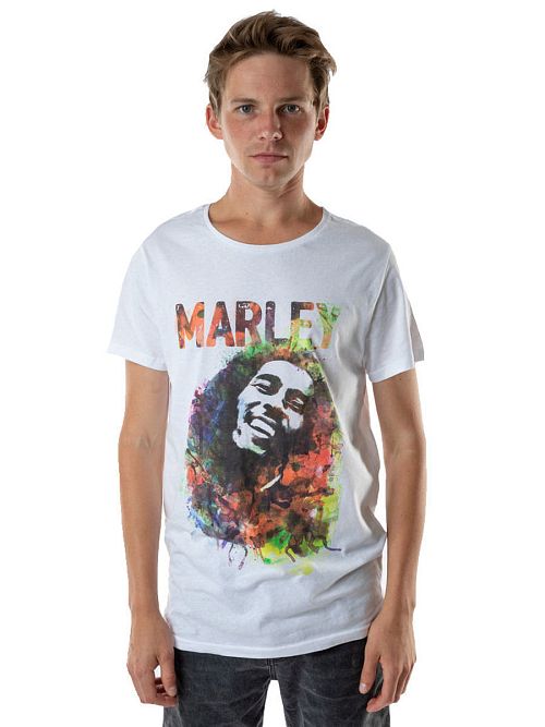 tričko (unisex) AMPLIFIED - BOB MARLEY - WHT - AV411BMC