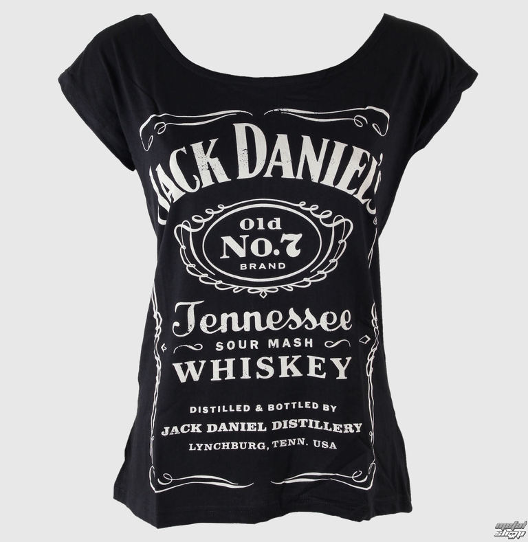 tričko dámske Jack Daniels - With Zipper On Back - Black - BIOWORLD -  TS050901JDS | Rock fashion